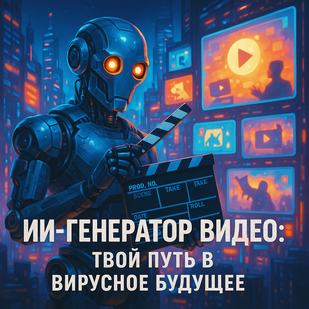 обложка для статьи про ИИ видео генератор: как автоматизировать видеомонтаж для бизнеса