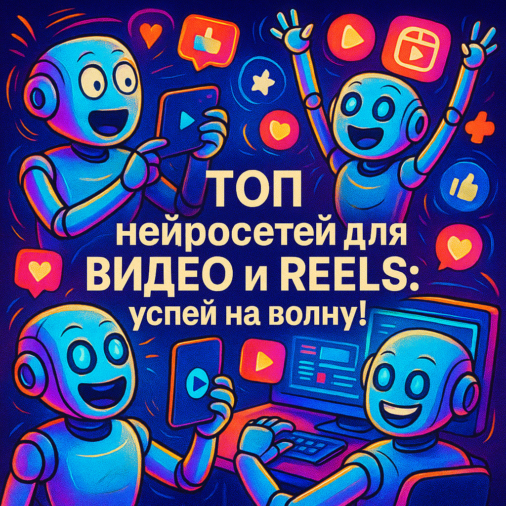 обложка для статьи про Лучшие нейросети для создания видео: обзор топовых AI сервисов 2024
