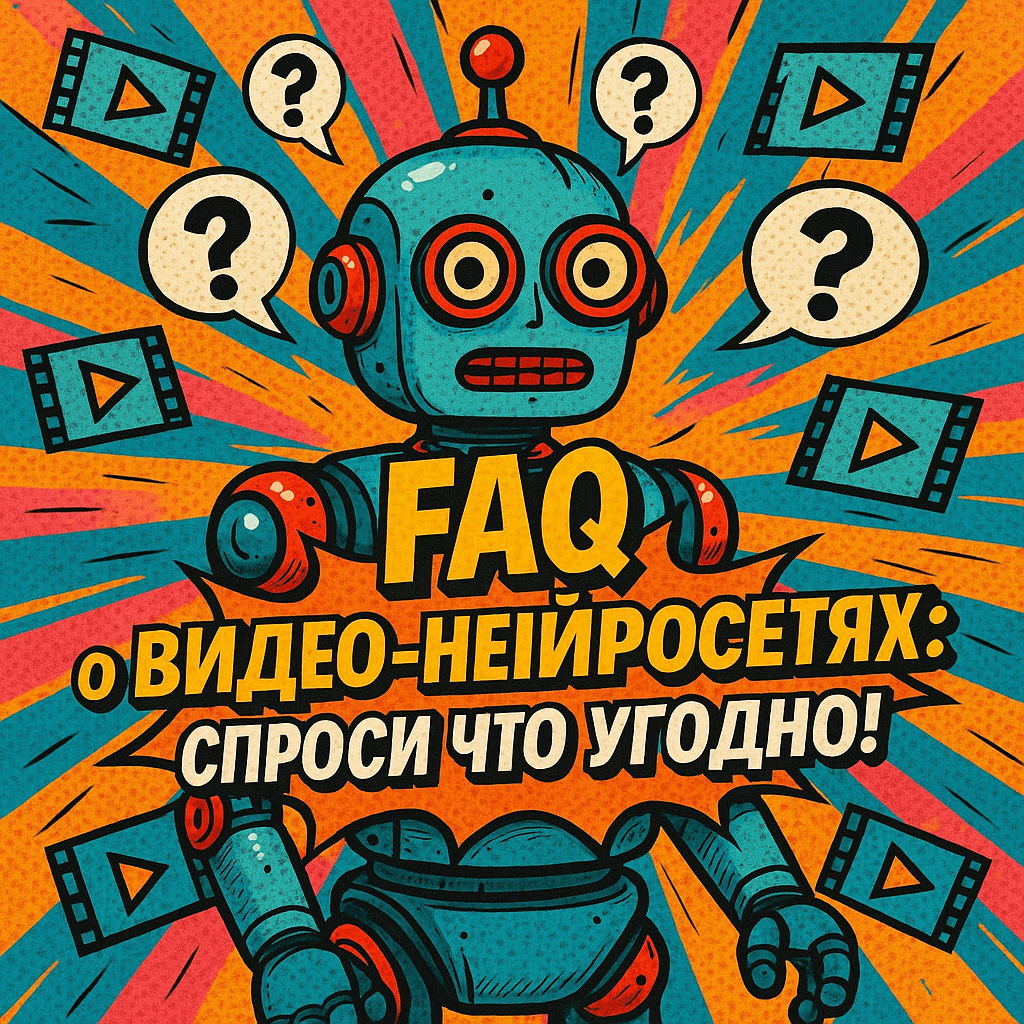 обложка для статьи про Как использовать нейросеть для видео: гайд для новичков 2024